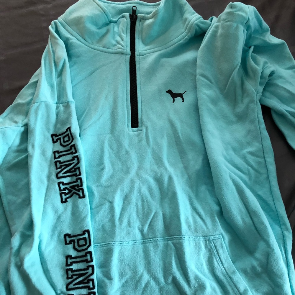Pink 3/4 zip sweatshirt